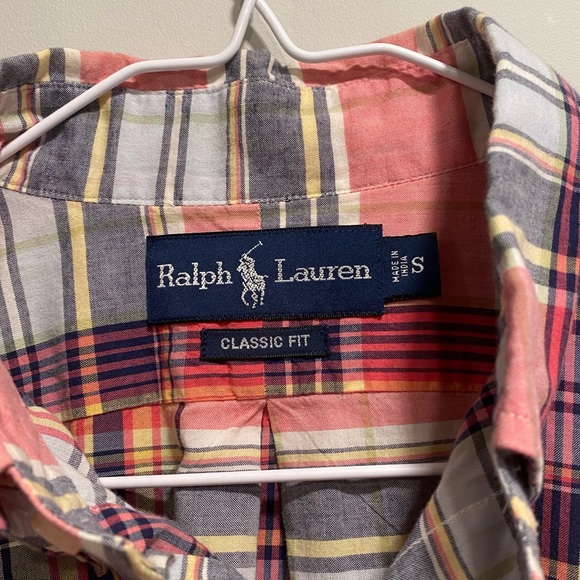 Ralph Lauren Polo Plaid Button Up Short Sleeve - Picture 3 of 4